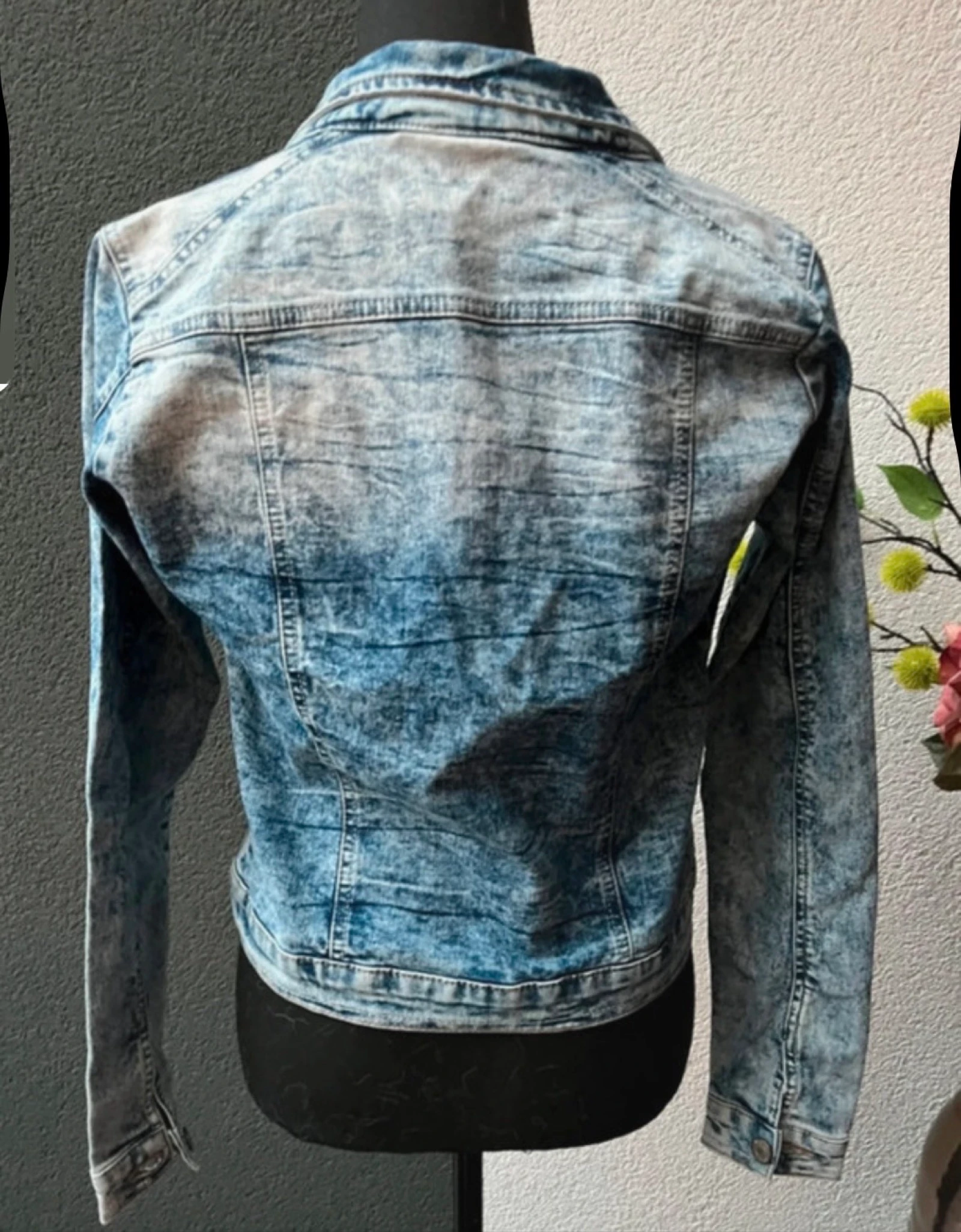 🌺  𝒎𝒛 | Denim spijkerjasje |lichtblauw XS/S – fitted model  – photo 2